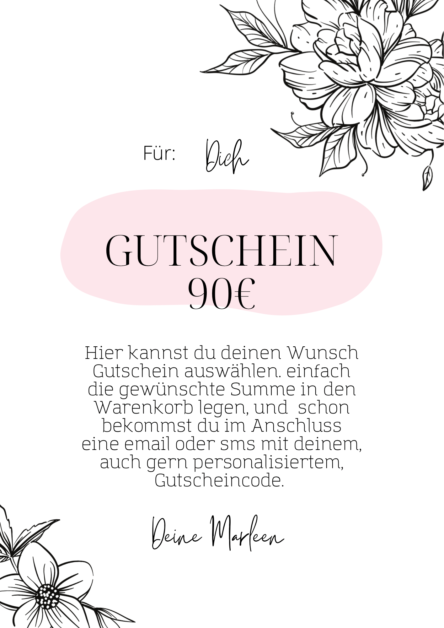 90€ Gutschein