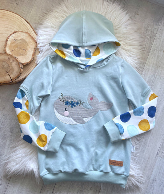 Gr. 140 Hoodie „Blumenwal“